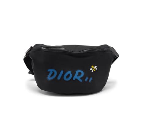 DIOR x KAWS Nylon Belt Bag .